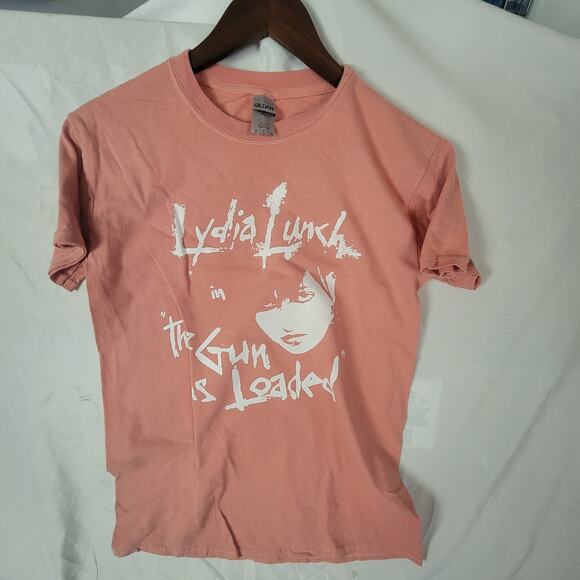Lydia Lunch  band   t shirt size  small pink - Picture 1 of 2